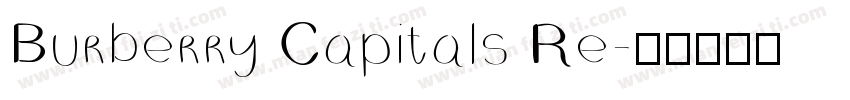 Burberry Capitals Re字体转换